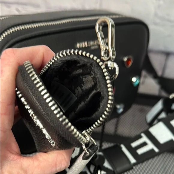 Karl Lagerfeld Black Crossbody Bag with Colorful Accents - Picture 13 of 13